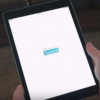 measure square on tablet