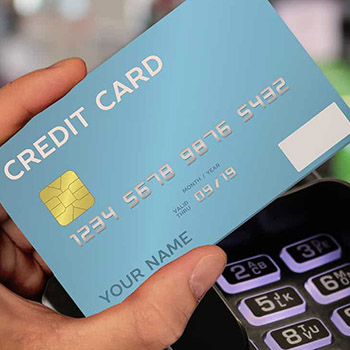 credit card processing card and machine
