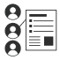 Business profile Icons linked to Resume