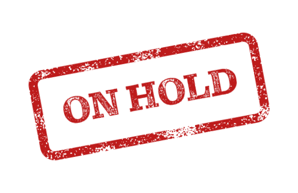 on hold stamp graphic