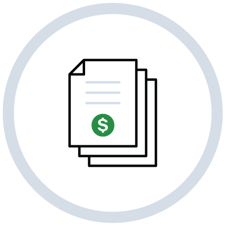 Electronic vendor bills graphic