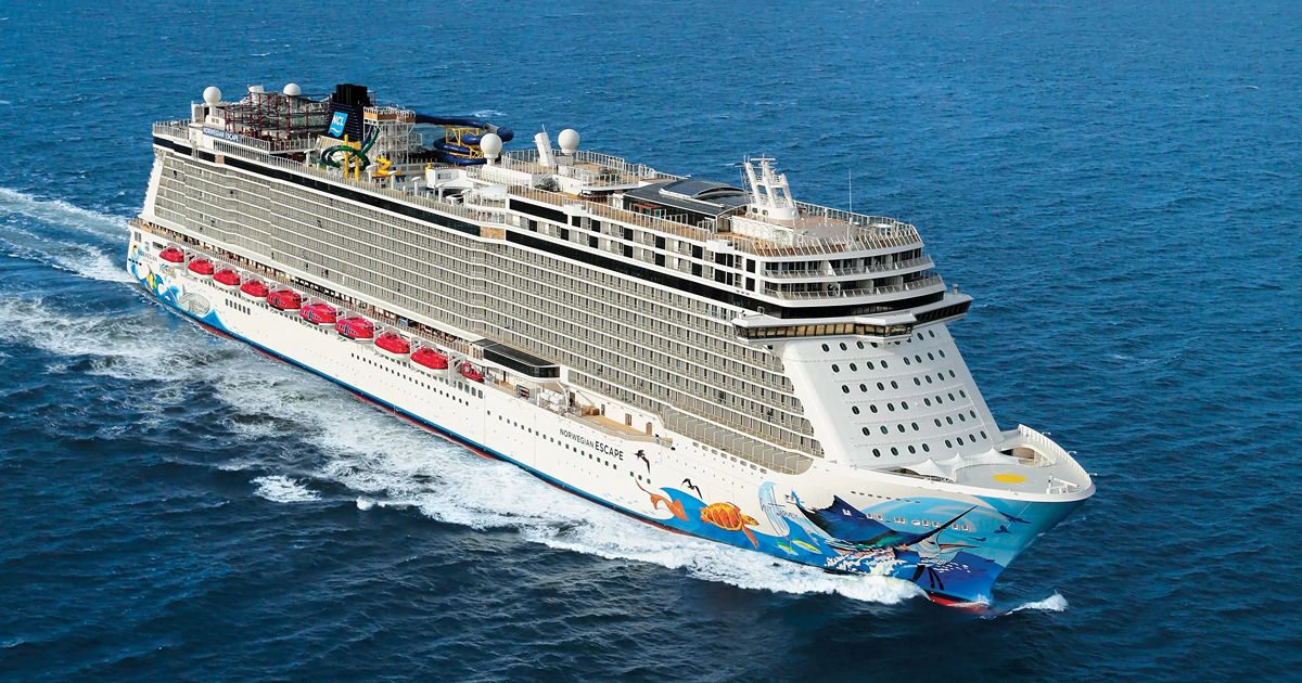 cruiseliner motoring on open sea