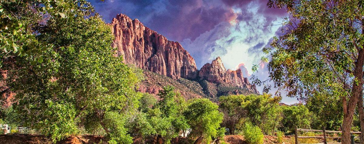 zion national park landscape