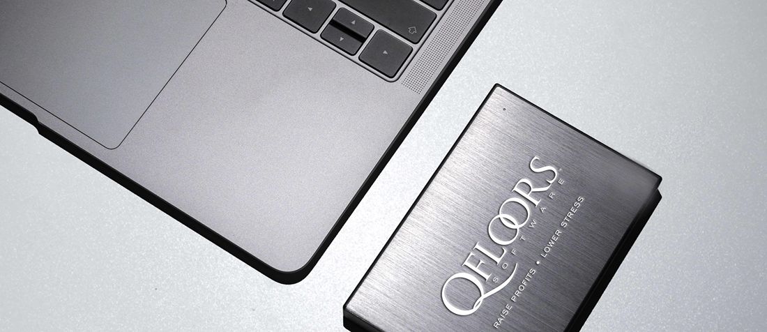 laptop qfloors logo