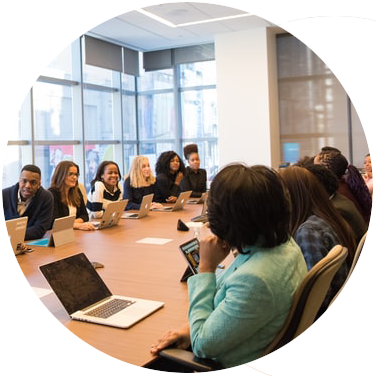 Team at conference table