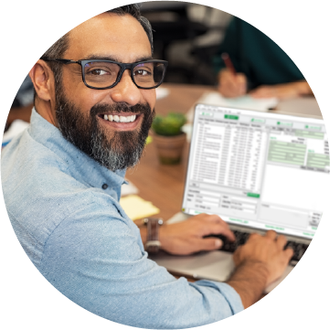 Man using QFloors