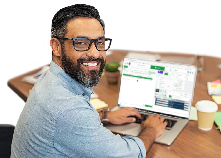man using qfloors