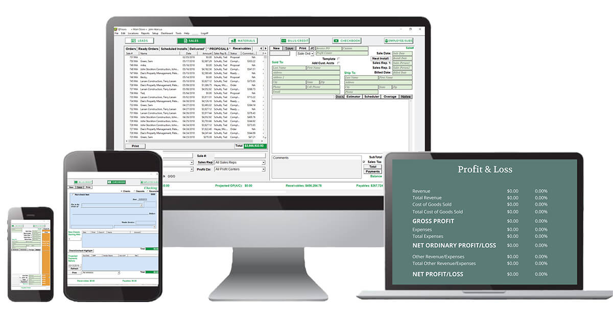 UserFriendly Flooring Company & Business Software QFloors