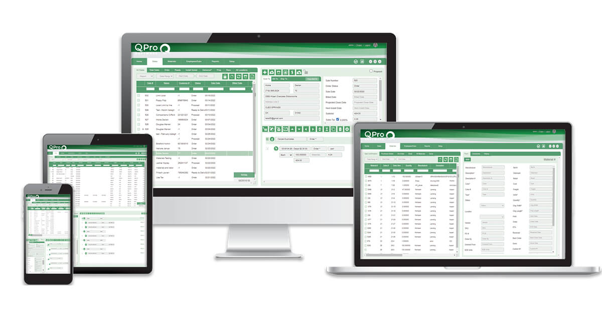 QPro Lite POS Cloud Flooring Software QFloors