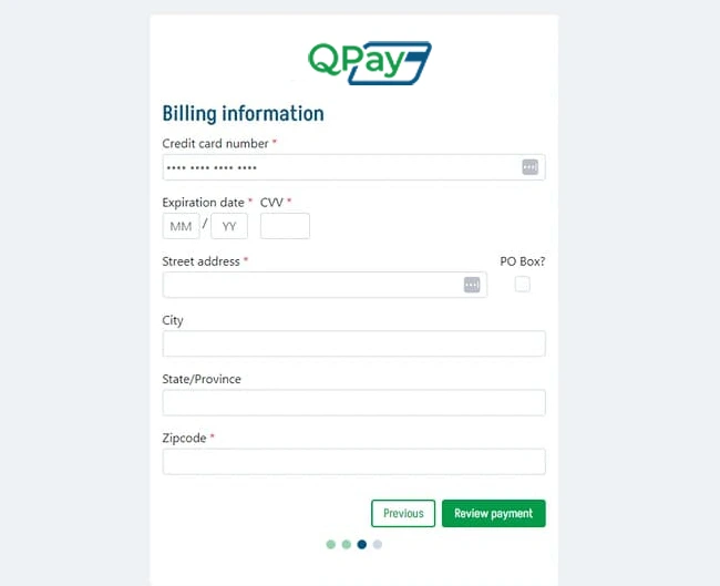 QPay Payments Website Screenshot