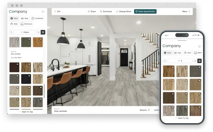 Room visualizer (Roomvo)